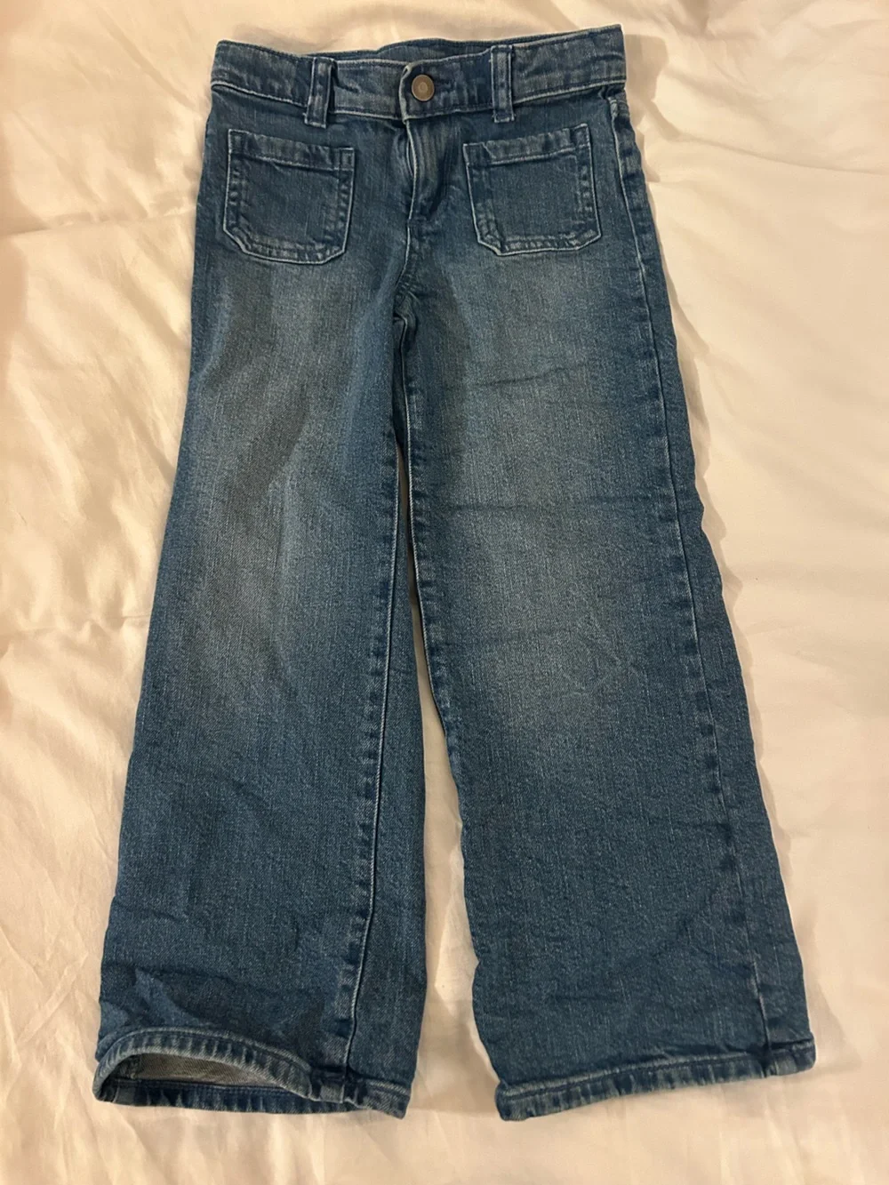 Gymboree Dark Blue Wide-Leg Girls Jeans